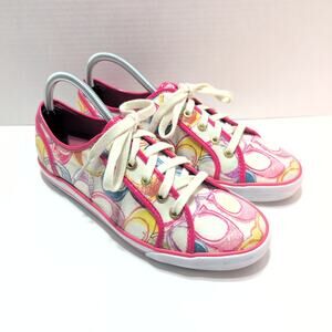 COACH Barrett Poppy Whimsical Dopamine Sneakers Women's 9.5B